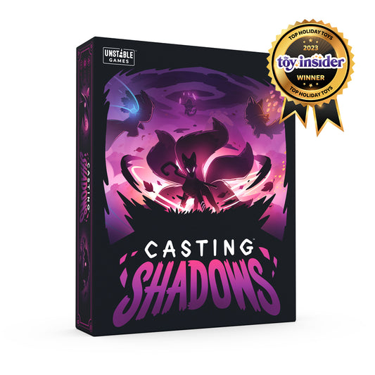 A board game box labeled 