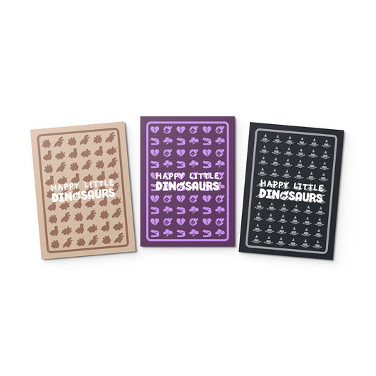 Three notebooks with 