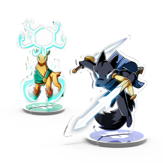 Animated characters resembling a deer and a fox from the 