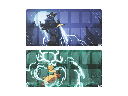 Here to Slay: 2 Warriors & Druids Play Mat Bundle